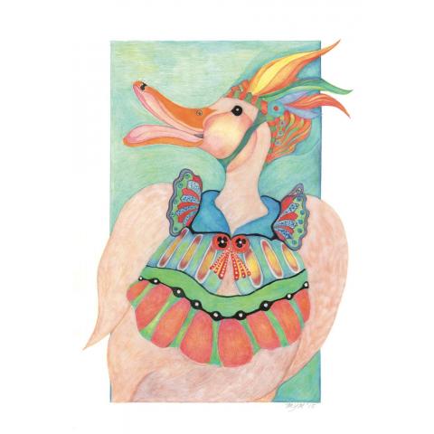 Giclee Print: Clemmie Duck