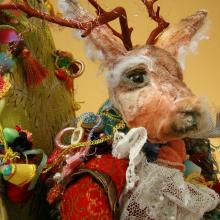 2007: Dimensional Work - Cedric-Crispin the Deer from The Anciennan Collection - Private Collection