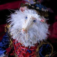 2000: Dimensional and Flat Work - Ezra the Snow Temple Cat from The Anciennan Collection - Private Collection