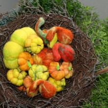 Accessory - Fabric: Felted Pumpkins