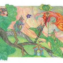2015: Flat Work - Illustrations for The Chronicles of Wadleigh Weasel & The Whimbles - An Early Spring Tale - Artist's Collection