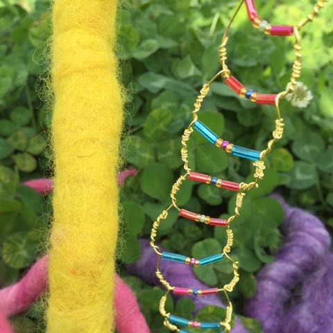 Wee Beaded Wire Ladder